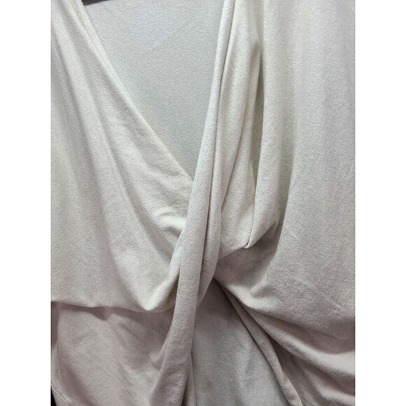 Anthropologie Twist Front Dolman Wrap Cape Shrug Shawl Cream Viscose Blend OS - Picture 3 of 6